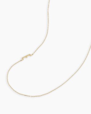 14k Gold Alphabet Necklace