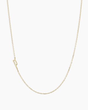14k Gold Alphabet Necklace