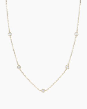 Classic Five Diamond Necklace