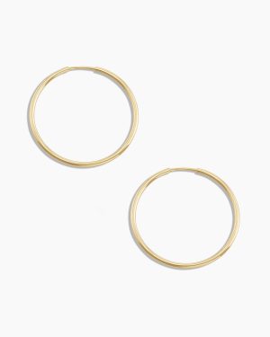 14k Gold Classic Hoops