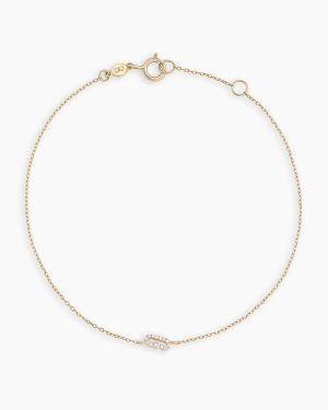 Diamond Pavé Alphabet Bracelet