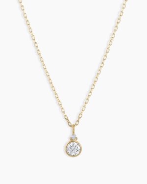 14k Gold Birthstone Necklace