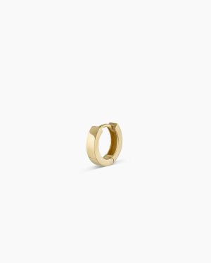 14k Gold Rose Single Huggie