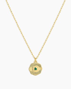Birthstone Coin Necklace