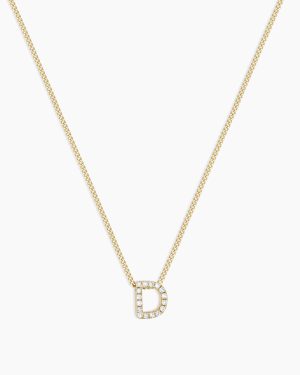 Diamond Alphabet Necklace