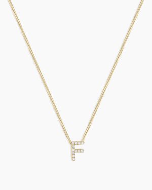 Diamond Alphabet Necklace
