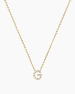Diamond Alphabet Necklace