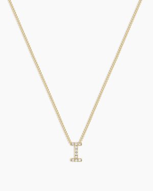 Diamond Alphabet Necklace