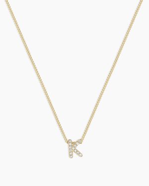 Diamond Alphabet Necklace