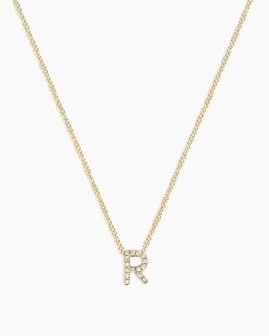 Diamond Alphabet Necklace