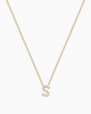 Diamond Alphabet Necklace
