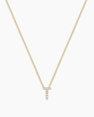 Diamond Alphabet Necklace