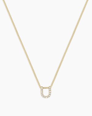 Diamond Alphabet Necklace