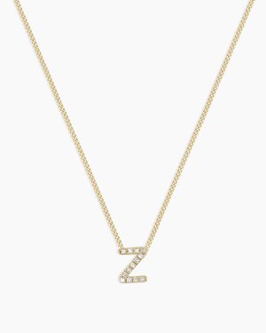 Diamond Alphabet Necklace