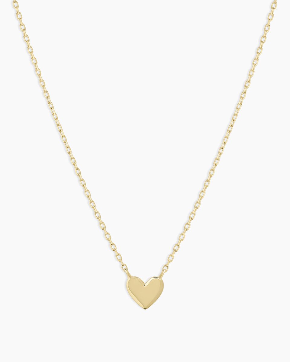 14k Gold Heart Mini Necklace