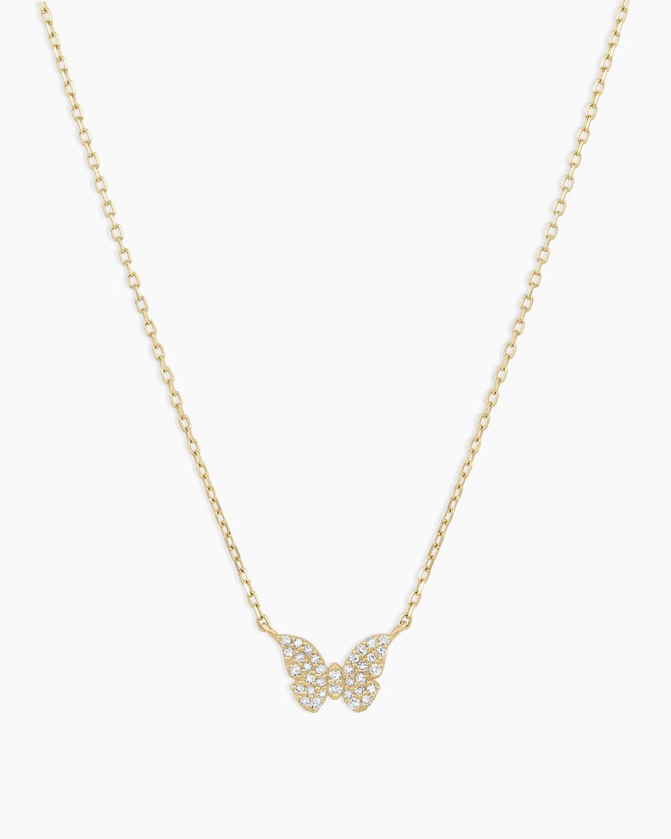 Diamond Butterfly Necklace