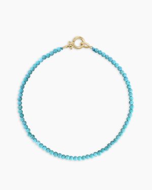 14k Gold Mini Turquoise Bracelet