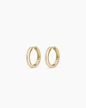 14k Gold Lou Helium Huggies