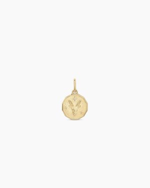 Diamond Zodiac Coin Charm