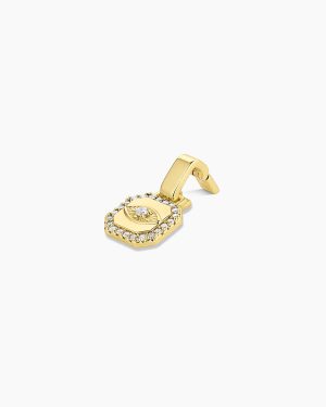 Shimmer Evil Eye Tag Charm