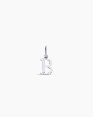 Diamond Vintage Alphabet Charm