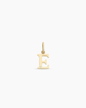 Diamond Vintage Alphabet Charm