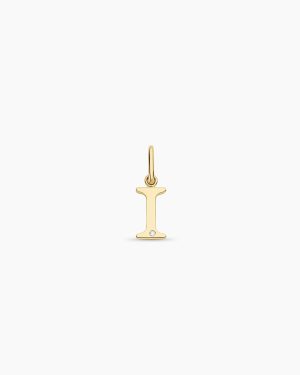 Diamond Vintage Alphabet Charm