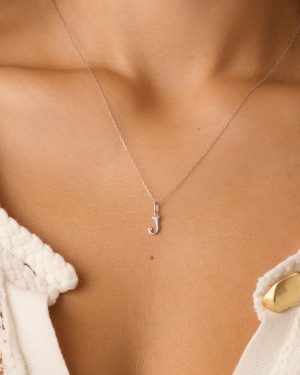 Diamond Vintage Alphabet Charm
