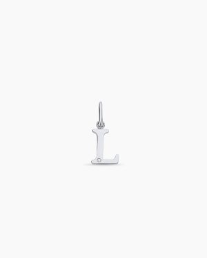 Diamond Vintage Alphabet Charm