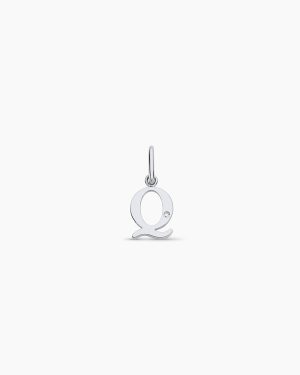 Diamond Vintage Alphabet Charm