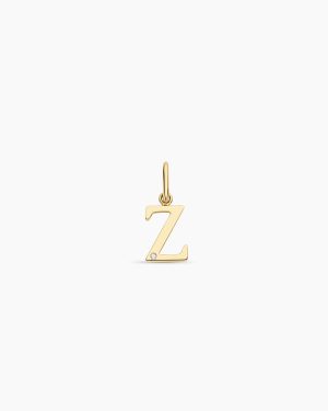 Diamond Vintage Alphabet Charm