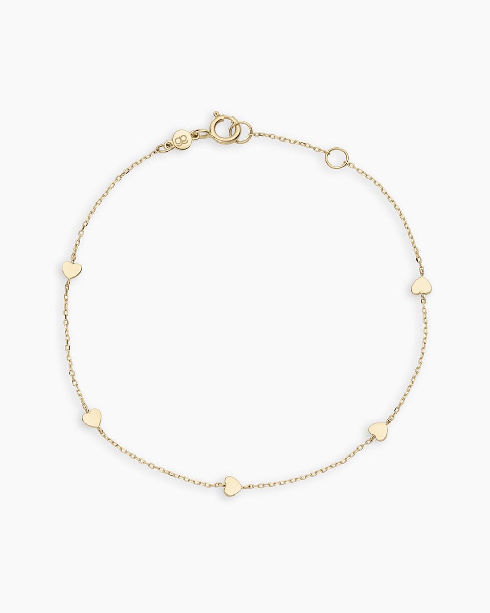 14k Gold Amour Heart Bracelet