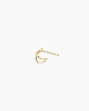 Diamond Solitaire Split Single Huggie