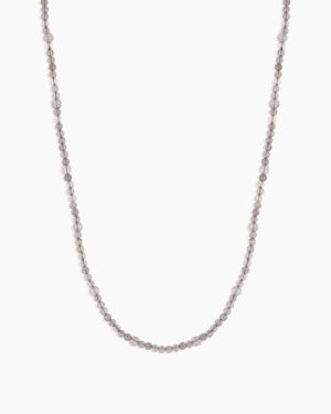 Power Gemstone Long Beaded Necklace