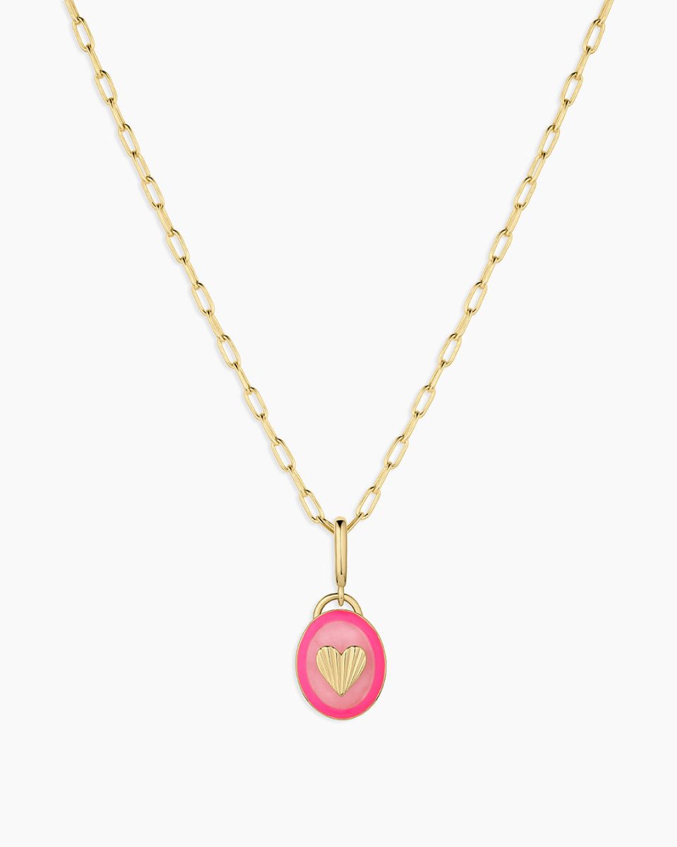 Power Gemstone Parker Charm Necklace Love