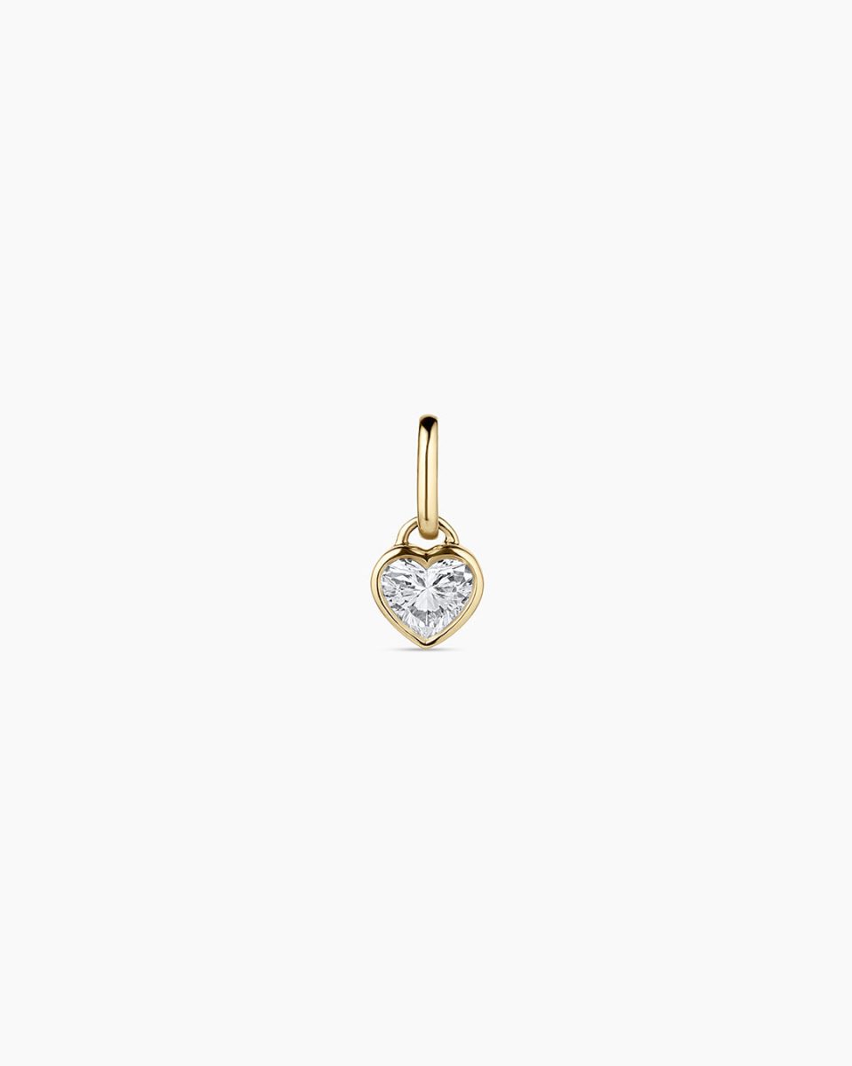 Lab Grown Diamond Heart Charm