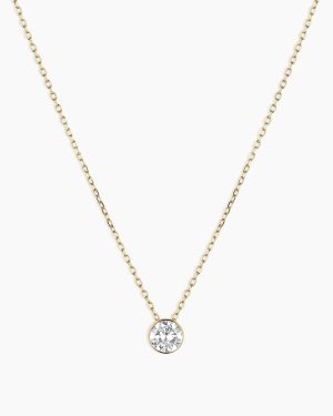 Lab Grown Diamond Halo Necklace