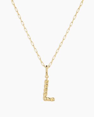 Crew Alphabet Statement Charm Necklace