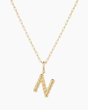 Crew Alphabet Statement Charm Necklace