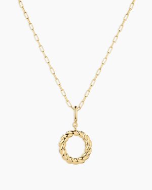 Crew Alphabet Statement Charm Necklace