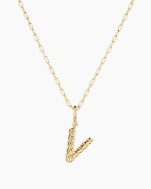 Crew Alphabet Statement Charm Necklace