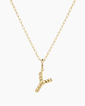 Crew Alphabet Statement Charm Necklace