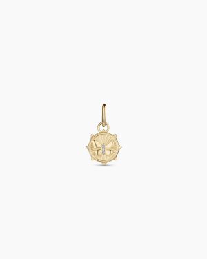 Diamond Butterfly Charm