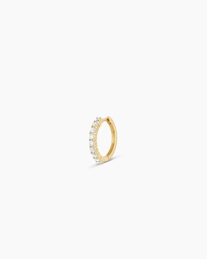 Diamond Pavé Single Huggie