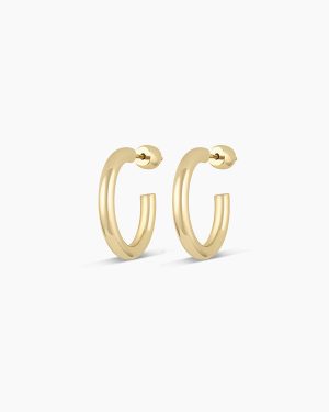 14k Gold Carter Hoops