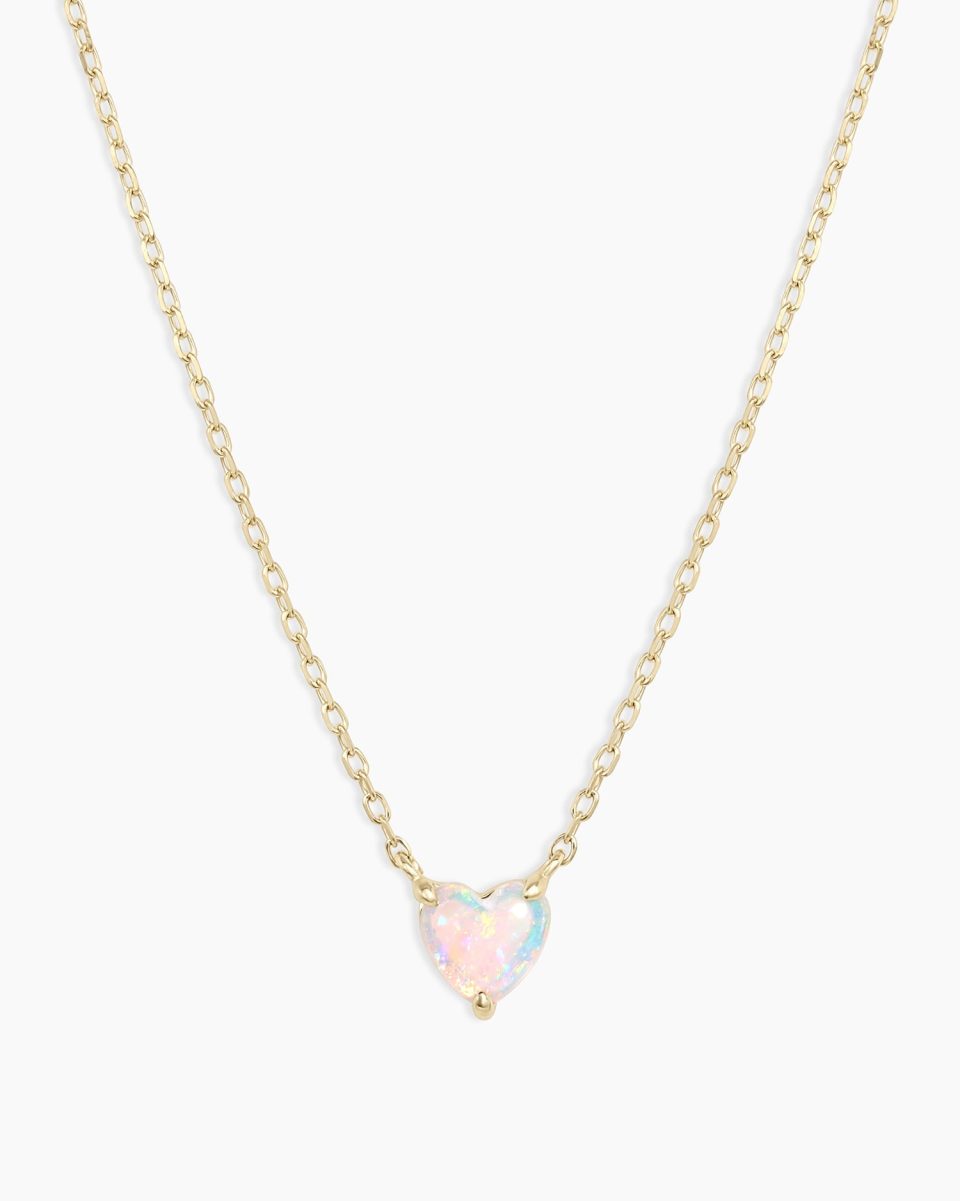 Opal Heart Necklace