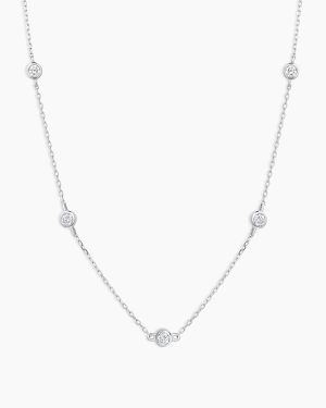Classic Five Diamond Necklace
