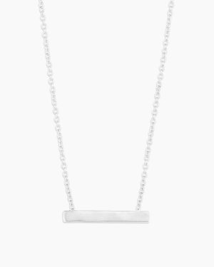 Bespoke Plate Necklace (silver)